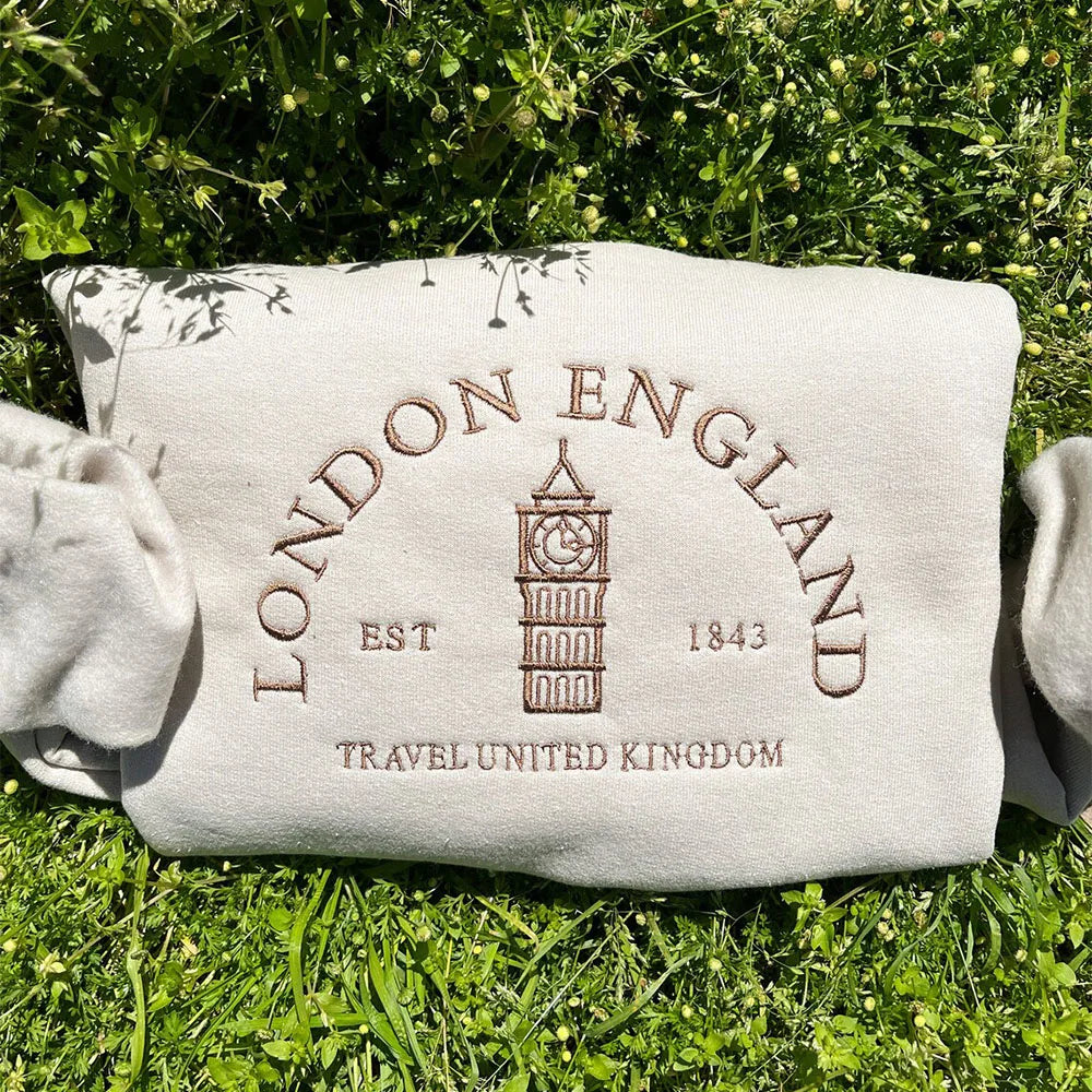 London Big Ben Vintage Pullover Khaki