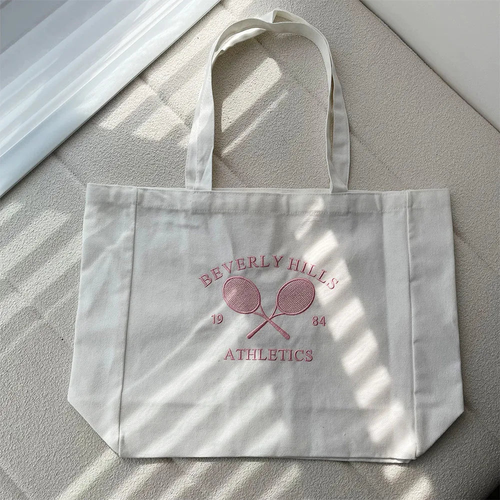 Beverly Hills 1984 Athletics Tote Bag - Pink & White