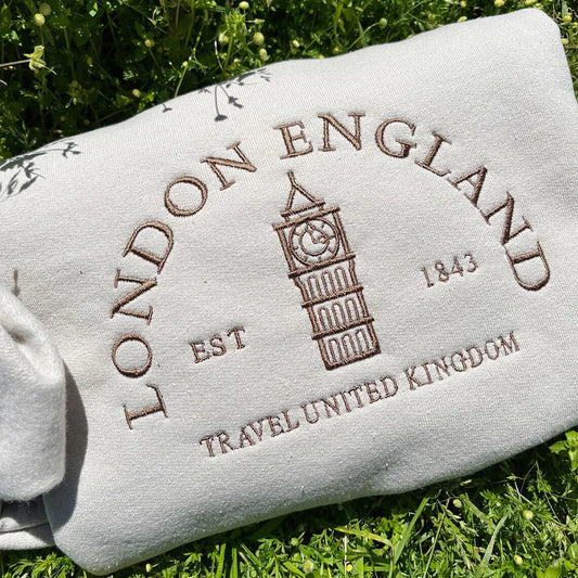 London Big Ben Vintage Pullover Khaki